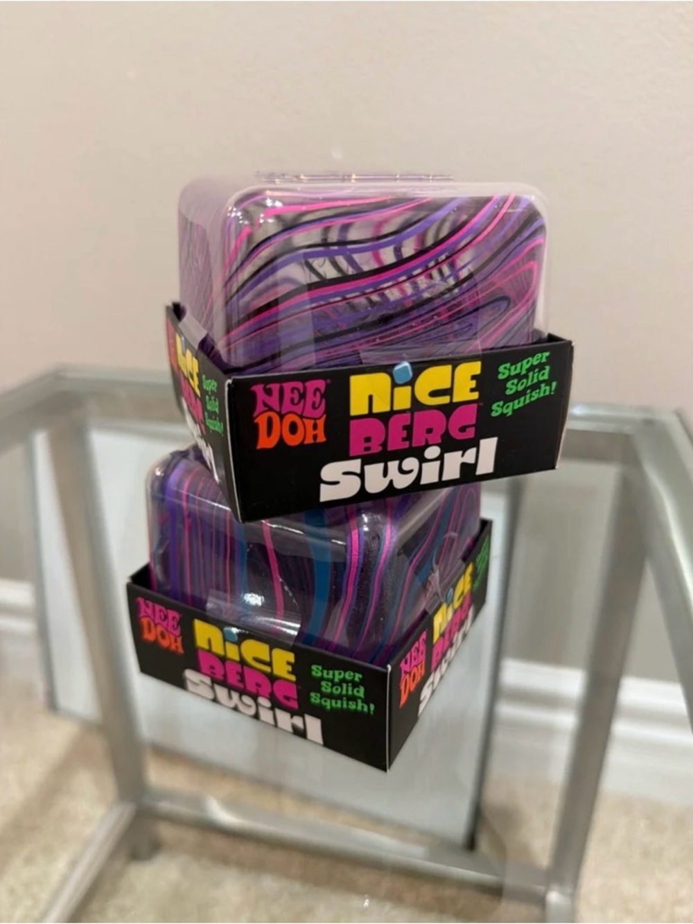 TWO NeeDoh Nice Berg Swirl BUNDLE Viral BRAND NEW